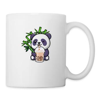 Panda Boba Tee Lustig bubble tea feinschmecker Haustierliebhaber - Tasse - Weiß - Rechts
