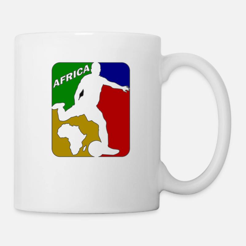 Fußball Afrika Cup - Tasse - Weiß