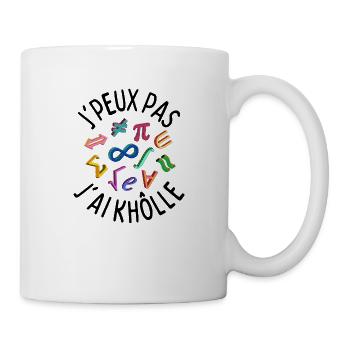 J'peux pas j'ai khôlle - Mug blanc - blanc - Droite