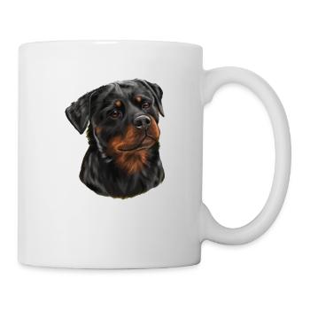 Rottweiler - Tasse - Weiß - Rechts