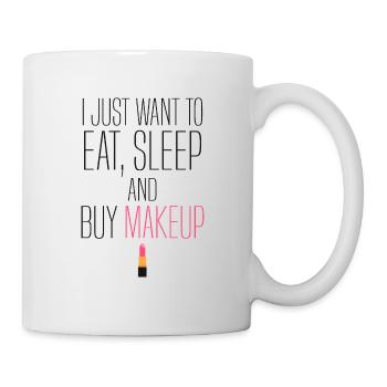 Humour girly maquillage fille make up fille - Mug blanc - blanc - Droite