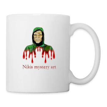 Nikis mystery art with mask - Tasse - Weiß - Rechts