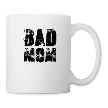 bad mom,mom,graffiti,typo,font,black - Mug - white - Right