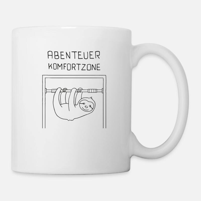 Abenteuer Komfortzone - Outline Edition - Tasse - Weiß