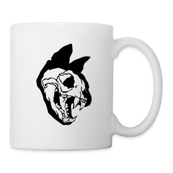 Cat Skull Halloween - Mug blanc - blanc - Droite