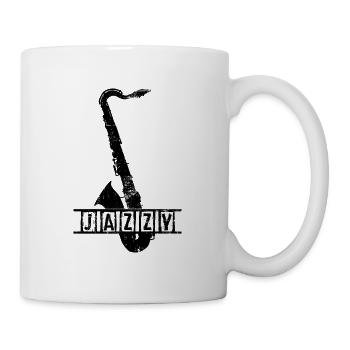 Jazz Saxophone Retro - Mug - white - Right