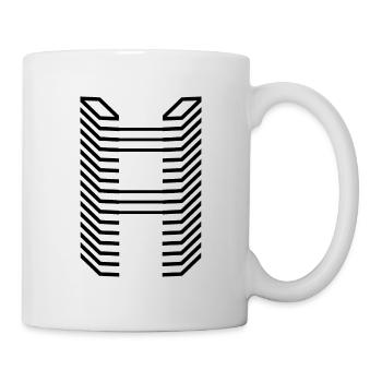 Unique Letter A Logo Design "Black" - Tasse - Weiß - Rechts