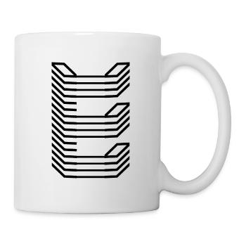 Unique Letter E Logo Design "Black" - Mug - white - Right