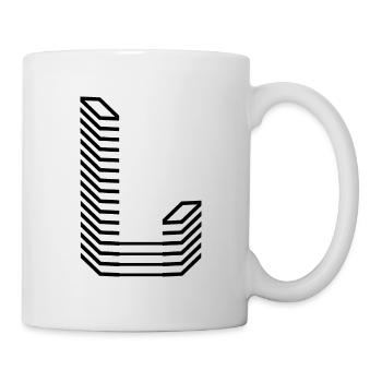 Conception unique du logo Letter L - Mug blanc - blanc - Droite