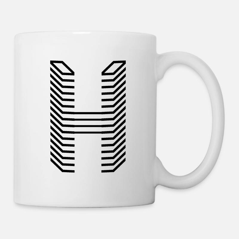 Unique Letter H Logo Design - Mug - white