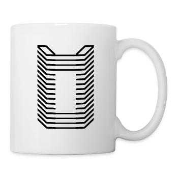 Conception unique du logo Letter O - Mug blanc - blanc - Droite
