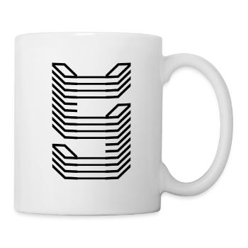 Einzigartiges Letter S Logo Design - Tasse - Weiß - Rechts