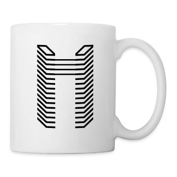 Unique Letter n Logo Design - Mug blanc - blanc - Droite