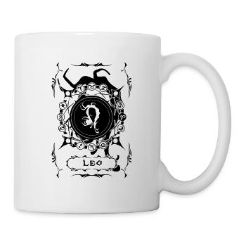 LEO Sternzeichen LION - Tasse - Weiß - Rechts