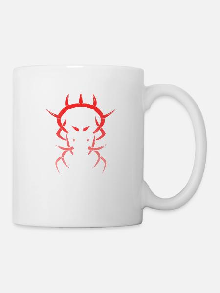 Rote figur - Tasse - Weiß