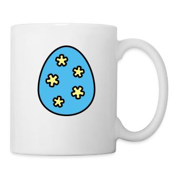 Oeuf de Pâques coloré - Mug blanc - blanc - Droite