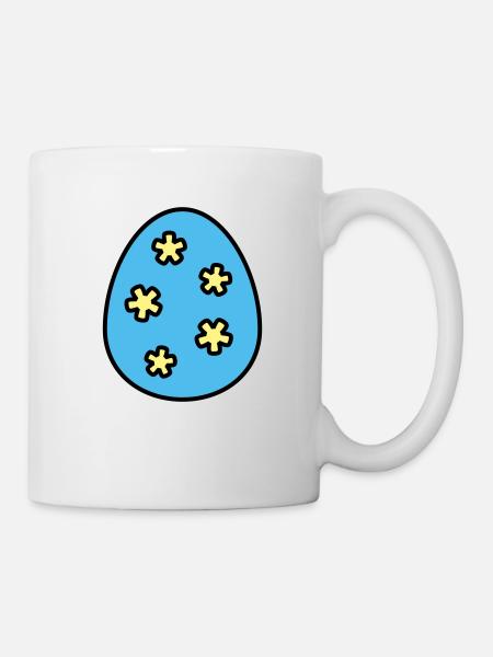 Easter egg colorful - Mug - white