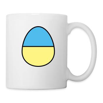 Oeuf de Pâques coloré - Mug blanc - blanc - Droite