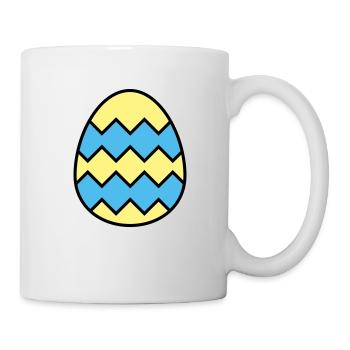 Oeuf de Pâques dentelé - Mug blanc - blanc - Droite