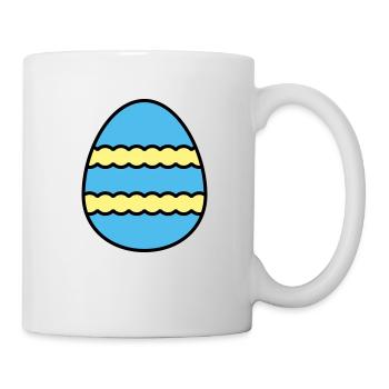 Oeuf de Pâques coloré - Mug blanc - blanc - Droite