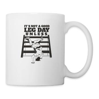 Its not a good Leg Day Unless Bein Training funny - Mug - white - Right