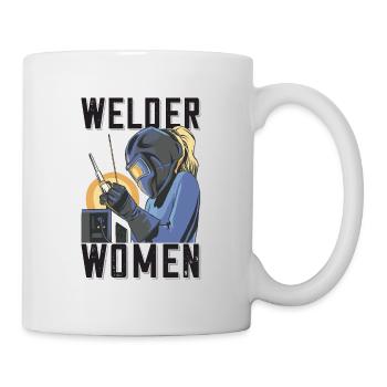 Tenue de soudeur pour soudeurs - Mug blanc - blanc - Droite