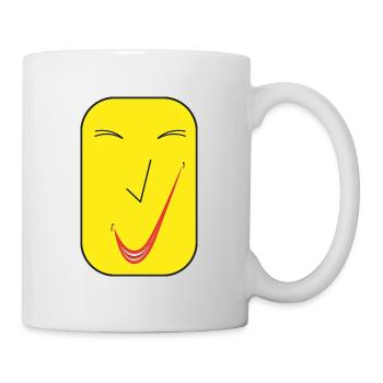 Feines Lächeln SQ. - Tasse - Weiß - Rechts