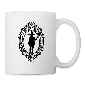 Witch RPG T-Shirt für Rollenspieler - Tasse - Weiß - Rechts