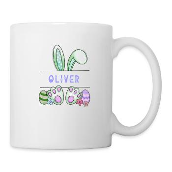 Osterhase, Hase, niedlich - Oliver - Tasse - Weiß - Rechts
