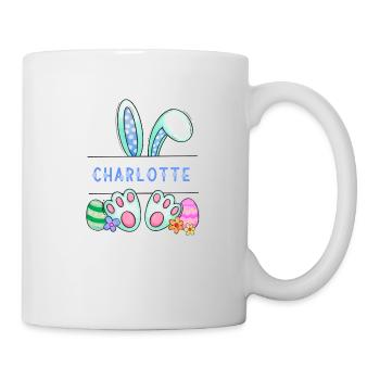 Lapin de Pâques, lapin, mignon - Charlotte - Mug blanc - blanc - Droite