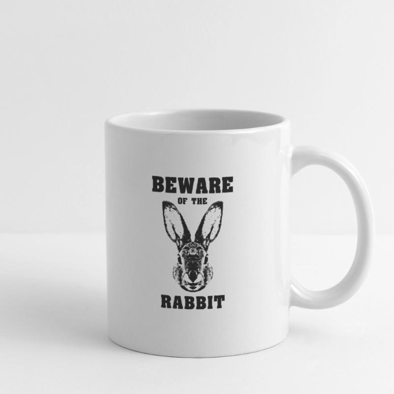 Caution rabbit rabbit Mug