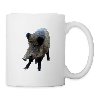 Affiche Sanglier Truie sauvage Cochon Cochon - Mug blanc - blanc - Droite