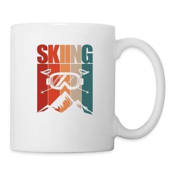 Skiing skiing ski motif for skiers - Mug - white - Right