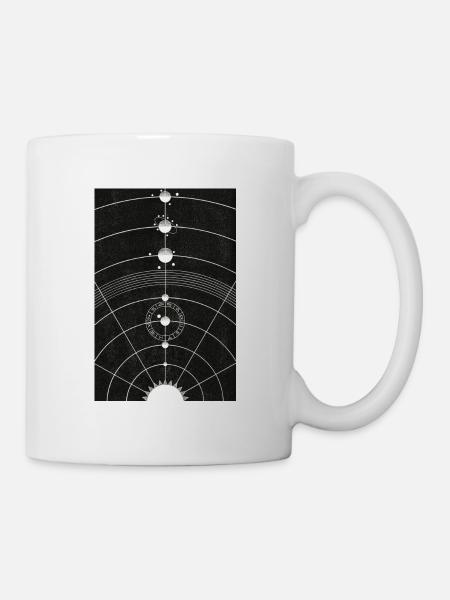 Solar System Drawing Vintage - Mug - white