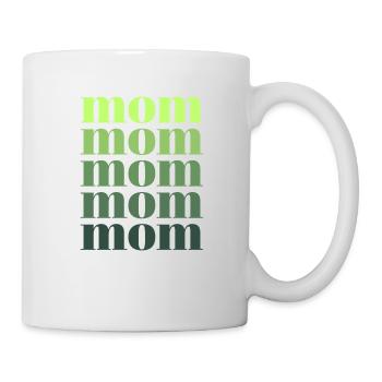 mom grün - Tasse - Weiß - Rechts