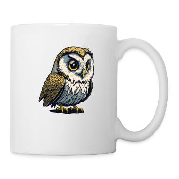 Eule 2 - Tasse - Weiß - Rechts