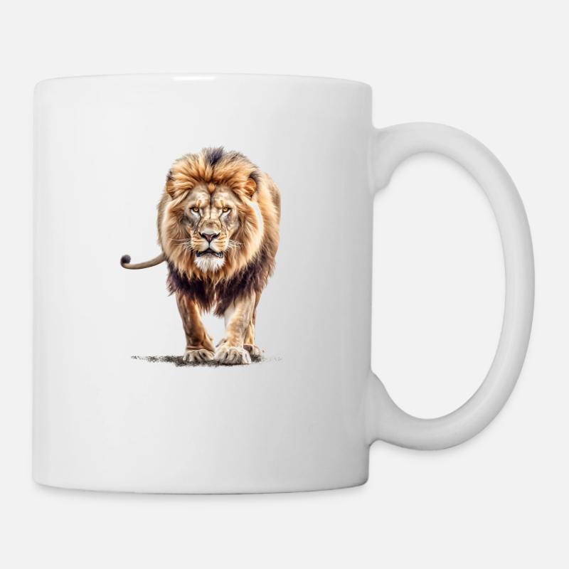 Löwe - Tasse - Weiß