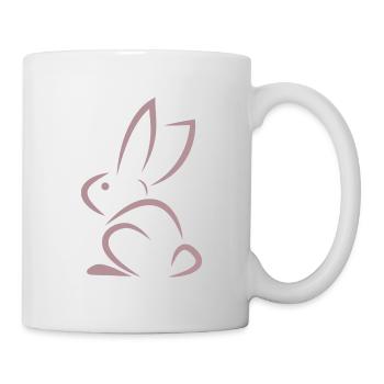 pink rabbit - Mug - white - Right