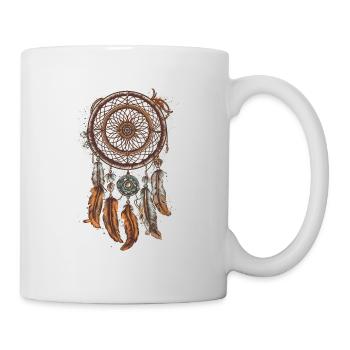 Traumfänger Free Spirit Boho Freizeit Design - Tasse - Weiß - Rechts