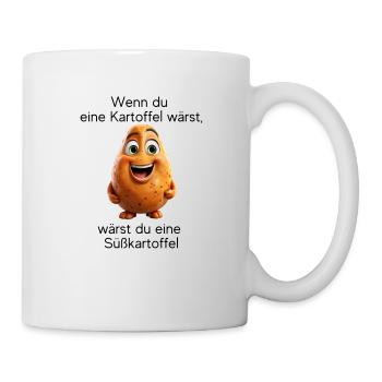 Süßkartoffel - Tasse - Weiß - Rechts