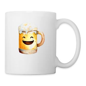 Une pinte de bière porte-bonheur - Mug blanc - blanc - Droite