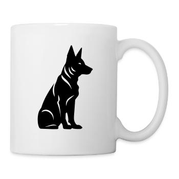 Hund - Tasse - Weiß - Rechts
