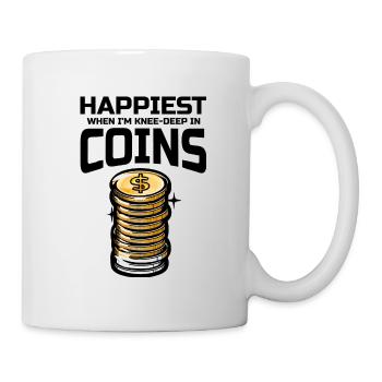 Coin Collecting Collector Numismatic Numismatist - Mug - white - Right