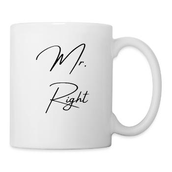 Mr. Right - Tasse - Weiß - Rechts