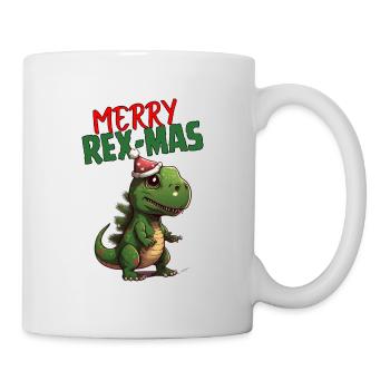 Joyeux Rex-Mas - Mug blanc - blanc - Droite
