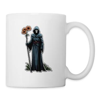 Illustration de fleurs de la Faucheuse - Mug blanc - blanc - Droite