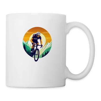 Bicycle Cyclist Mountain Biking - Mug - white - Right