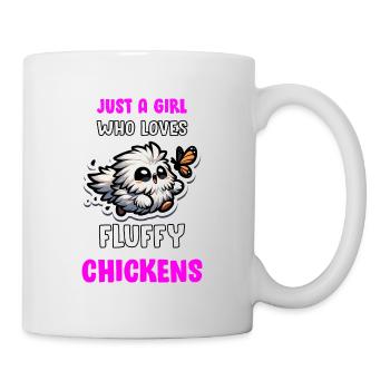 Just a girl who loves Fluffy Chickens Silkies - Mug - white - Right