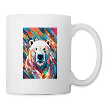 Ours Polaire Ours Polaire Coloré - Mug blanc - blanc - Droite