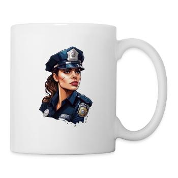 Polizei / Einsatz / Beruf / Job / Einsatzkräfte - Tasse - Weiß - Rechts